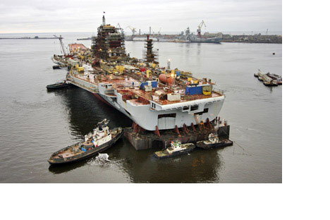 Under the revised contract aircraft carrier INS Vikramaditya(Admiral Gorshkov) will be delivered at the end of 2012.