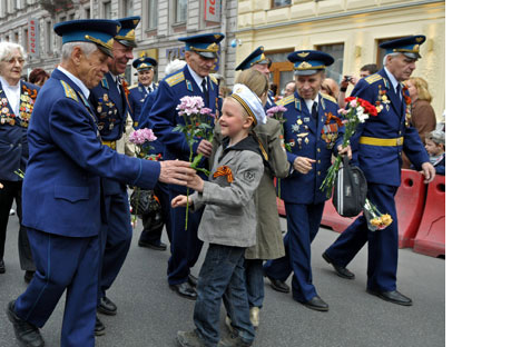 WWII veterans during the Victory Day celebrations