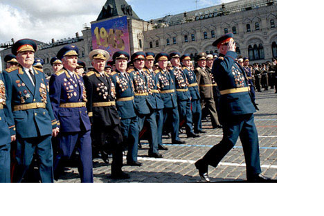 Veterans are honored each year on May 9 inan elaborate parade on Red Square