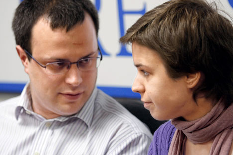 Anna Politkovskaya’s children, Vera and Ilya, are committed topromoting democracy in RussiaSource: Svetlana Privalova / Kommersant