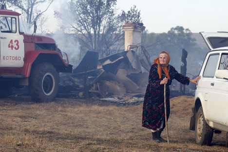 Lapshinskoye village after the firesSource: Dmitry Rogulin, ITAR-TASS