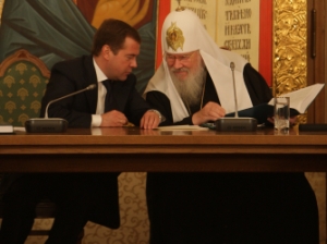 Dmitry Medvedev and Alexy II