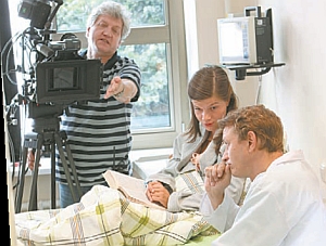 Shooting a scene of the series