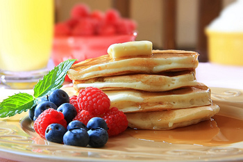 Oladi, Russian breakfast pancakes, can be a healthieralternative to the artery-clogging breakfast cuisinepopular in America