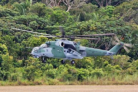 Mi-35M (designação brasileira: AH-2 Sabre) Foto: RIA Nóvosti