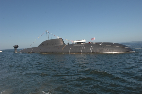 Submarino atômico multifuncional russo do projeto 971 Schuka-B. Foto: TASS