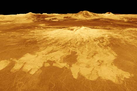 Superfície do planeta Vênus Foto: NASA 