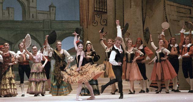 Viatcheslav Gordeev  no balé Dom Quixote. Foto: RIA Nóvosti 