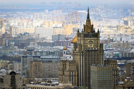 Edifício do Ministério dos Negócios Estrangeiros russo. Foto: AFP
