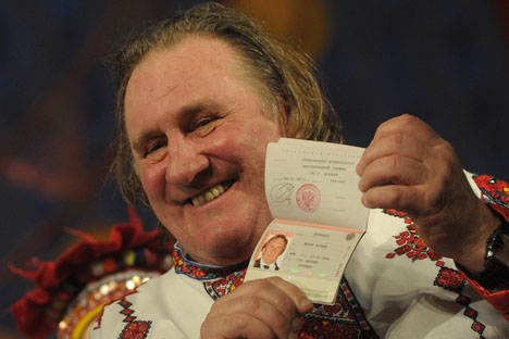 Ator Gerard Depardieu adquiriu cidadania russa como protesto contra ameaças de aumento nos impostos franceses Foto: ITAR-TASS