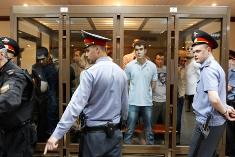 Julgamento foi transferido para tribunal de Moscou por falta de espaço para réus em Zamoskvorestki Foto: RIA Nóvosti