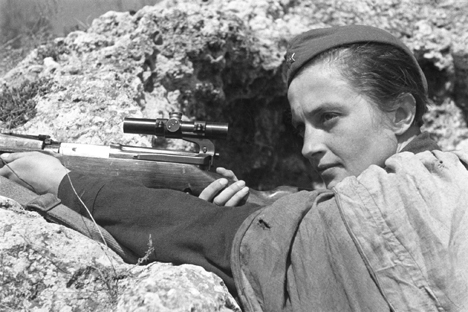 Atiradora de elite Liudmila Pavlichenko matou mais de 300 soldados e oficiais nazistas Foto: ITAR-TASS