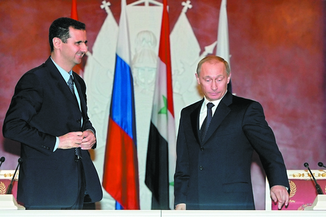 Moscou acredita que a queda de Assad levará o país ao caos, que poderá se expandir em seguida para todo o Oriente Médio Foto: Reuters