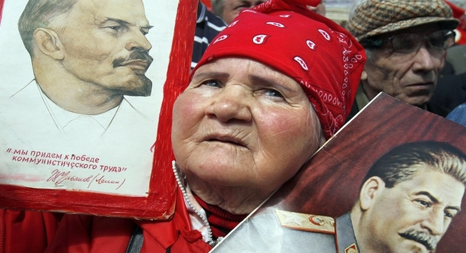 A opinião de que todos os partidos comunistas modernos traíram os verdadeiros valores comunistas também é muito comum na sociedade russa Foto: Reuters