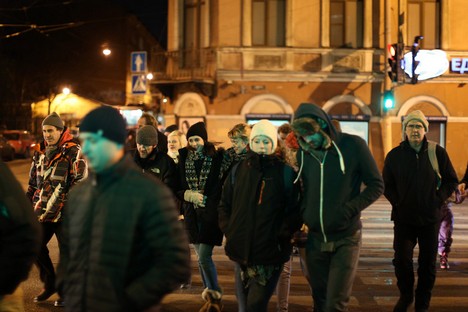 Ativistas estrangeiros libertados sob fiança estão acomodados em hotel de São Petersburgo Foto: Lenta.ru