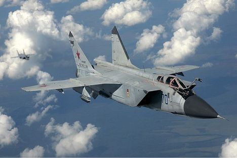 Projeto inclui sistema de radar terrestre e detecção óptica, assim como a versão atualizada do caça MiG-31 Foto: wikipedia.org