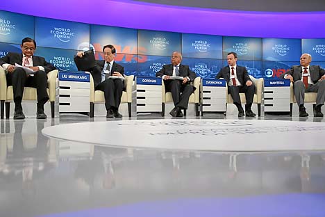 Participantes do evento organizado em Davos pelo banco público russo Sberbank também se referem ao Brasil como o principal adversário da Rússia na luta pelos investimentos estrangeiros Foto: World Economic Forum / Nicola Pitaron