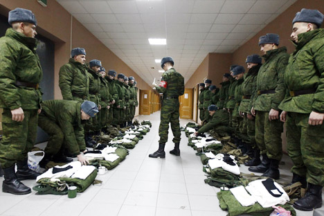 Número de militares por contrato no Exército russo deve chegar a meio milhão até 2017 Foto: RIA Nóvosti