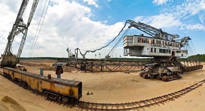 A mina de fosfato Lopátinski, situada a 90 km de Moscou Foto: Aleksêi Zaitsev