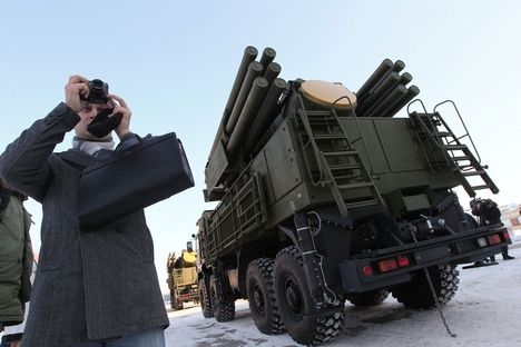 O novo míssil permitirá aumentar a lista de objetivos que o Pantsir-S1 será capaz de acertar Foto: RIA Nóvosti