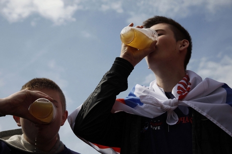 Contrariando o esteriótipo popular, o consumo de cerveja na Rússia superou o de vodca Foto: PhotoXpress