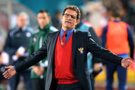 A controvérsia sobre o papel de Fabio Capello na derrota da seleção tomou conta das redes sociais Foto: RIA Nóvosti