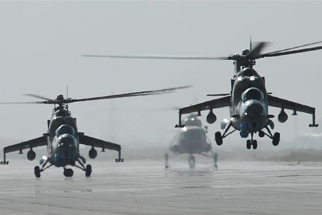 Contrato para entrega de 12 helicópteros Mi-35 foi assinado em 2008 Foto: Lori / Legion Media