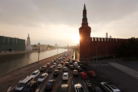 Atualmente há 380 automóveis por mil habitantes em Moscou Foto: Getty Images/Fotobank