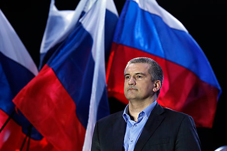 Serguêi Aksionov, o governador da Crimeia Foto: Reuters