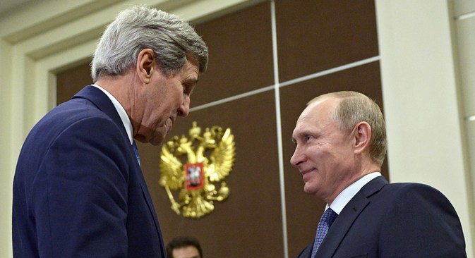 Kerry afirmou que cumprimento de acordos de Minsk é essencial para retirada de sanções contra a Rússia. Foto: Aleksêi Nikolski/Ria Nóvosti