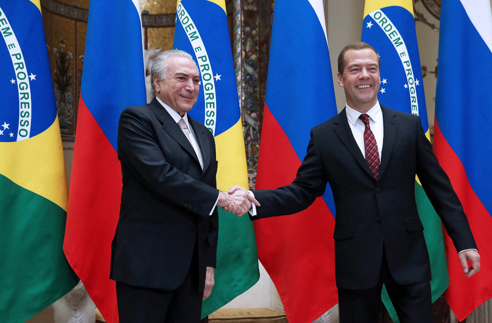 Vice-presidente encontrou-se com premiê russo Medvedev