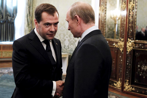 Regierungschef Dmitri Medwedjew wird Russland beim G8-Gipfel vertreten.  Foto: AP