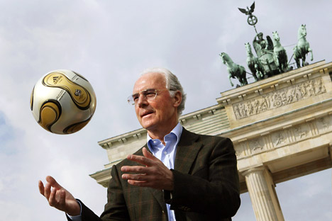 Deutsche Fußball-Legende Franz Beckenbauer. Foto: ITAR-TASS