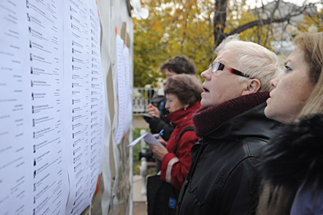 An den  Wahlen des Koordinierungs Rates der Opposition beteiligten sich insgesamt über 80 000 Personen. Foto: ITAR-TASS.