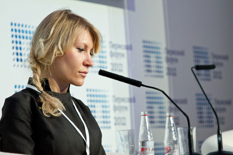 Aljona Popowa, Gründerin des Start-Ups "Gov2People". Foto: Pressebild