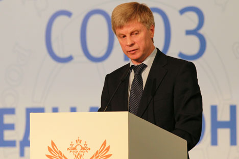  Der Präsident des Russischen Fußballverbands Nikolai Tolstych. Foto: RIA Novosti