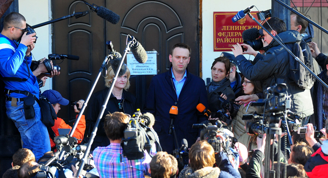 Den Experten zufolge kann der Prozess gegen den Regierungskritiker Alexej Nawalny dazu beitragen, dass die EU dem US-amerikanischen Beispiel folgt und seine ‚Magnitsky-Liste' in Kraft setzt.Foto: ITAR-TASS