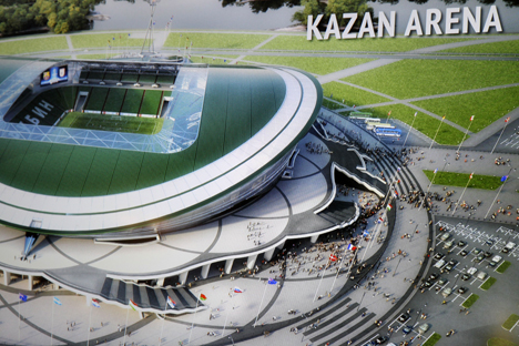 Kazan é uma das cidades russas que está com preparativos avançados para receber a Copa 2018 Foto: ITAR-TASS