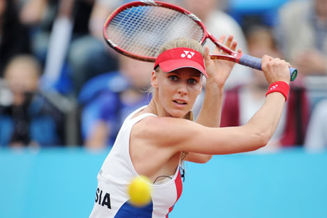 Jelena Dementjewa: "Für Weltklassespielerinnen gibt es nichts Unmögliches". Foto: RIA Novosti