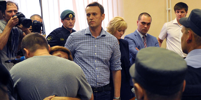 Alexey Nawalny hatte zuletzt in seinem Schlusswort die Vorwürfe als konstruiert und Teil einer gegen ihn gerichteten politischen Intrige bezeichnet. Foto: RIA Novosti