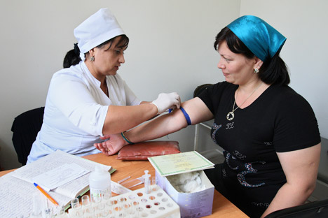 In vielen russischen Regionen gibt es einen Mangel an Krankenschwestern – auch weil die berufliche Perspektive fehlt. Foto: RIA Novosti