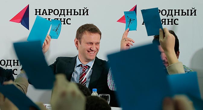 Wegen seiner Bewährungsstrafe im Fall „Kirowles" kann Nawalny persönlich zwar nirgendwo antreten, doch es ist ihm nicht verboten, Vorsitzender einer Partei zu sein.  Foto: Reuters