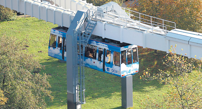 Die H-Bahn erfordert eine völlig neue Infrastruktur. Foto: Pressebild