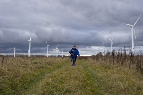 Deutsche bauen in Nordrussland einen der größten europäischen Windparks. Foto: ITAR-TASS