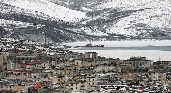 Magadan im Nordpazifik ist wie keine andere russische Stadt von Moskau abgeschnitten. Foto: RIA Novosti