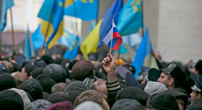 On March 16, Crimea will hold a referendum in which residents will decide if they want to be part of Russia or Ukraine. Source: Reuters