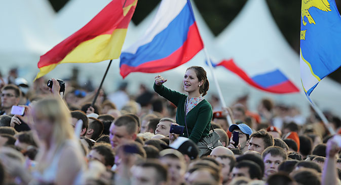 Von Kaliningrad bis Wladiwostok feiert man am 12. Juni den Tag Russlands. Foto: ITAR-TASS