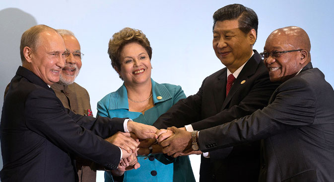Im Vorfeld des Gipfeltreffens wurden das Abkommen über eine Zusammenarbeit im Bereich Kreditgewährung für Export und Versicherungen der Exportkredite für die BRICS-Staaten unterzeichnet. Foto: AP