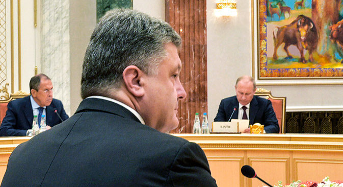 Der Zeitpunkt der Verkündung eines Waffenstillstands wurde von Poroschenko wohl nicht zufällig gewählt, vermuten Experten: Im Hinblick auf den Nato-Gipfel in Wales wolle sich der ukrainische Präsident als Friedensstifter positionieren. Foto: Reuters