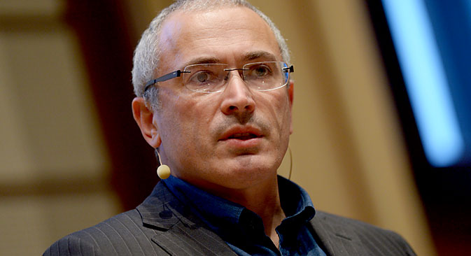 Michail Chodorkowski sprach am 23. September in Berlin über Russlands Zukunft. Foto: DPA/Vostock Photo